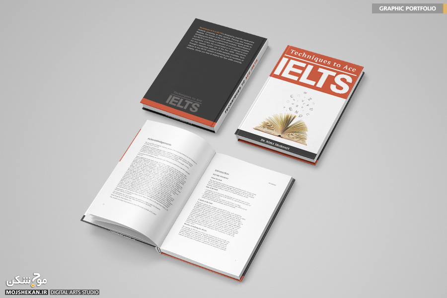 طراحی جلد کتاب Techniques to Ace IELTS - استودیو موج شکن